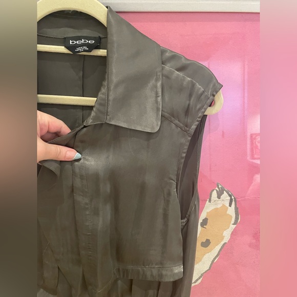 BeBe silky vest/dress/trench - Picture 7 of 15